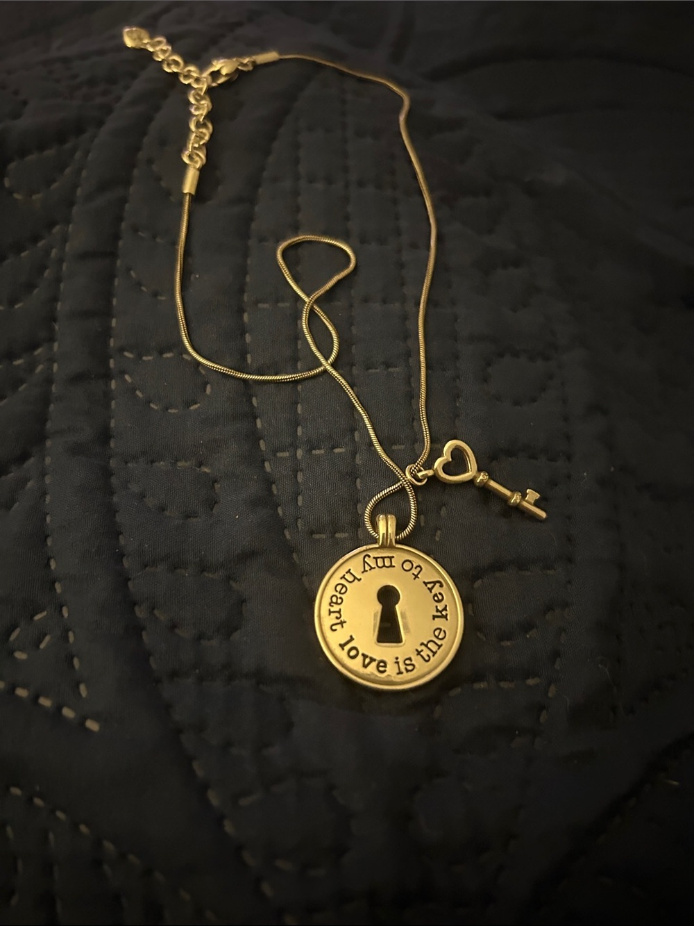 Brighton Silver Necklace Love Message